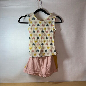 MABEL & HONEY Girls Shirt and Shorts Set Size 6X